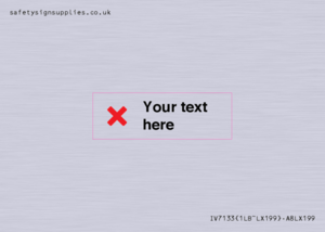 Custom plain background, red cross sign